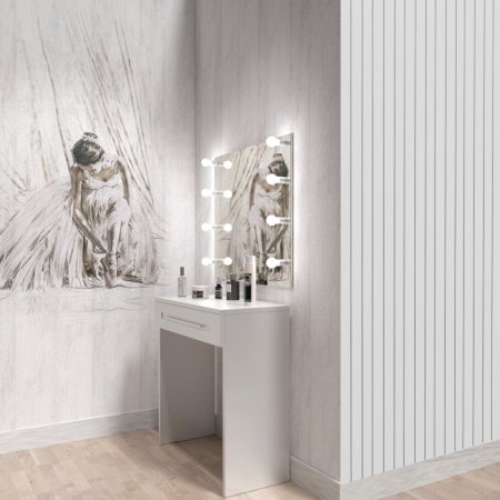 Панель ПВХ 3-х секционная Хром 240х3000 мм