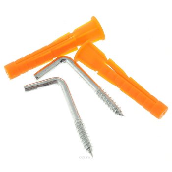 Шуруп-костыль с универсальным дюбелем 6х75 мм 2 шт