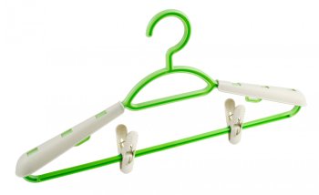 Плечики с накладками и зажимами 42,5см, 1шт Плечики с накладками и зажимами 42,5см, 1шт