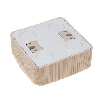 Выключатель накладной Schneider Electric Этюд 2 кл. сосна, без подсветки, арт. BA10-002D