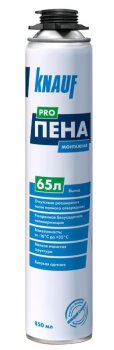 Пена монтажная всесезонная Knauf под пистолет 850 мл