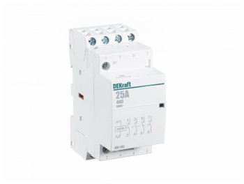 Контактор модульный Dekraft МК-103 25А 400В 4НО