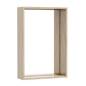 Зеркало для ванной прямоугольное 48х70см Тимбер