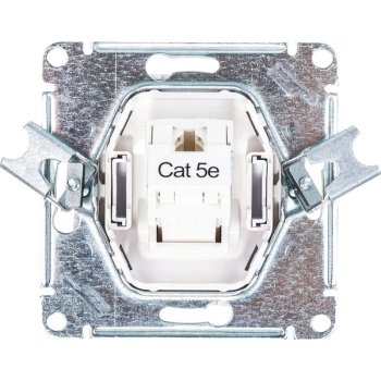 Розетка RJ45 категория 5е одноместная встраиваемая Schneider Electric AtlasDesign цвет белый, арт. ATN000183