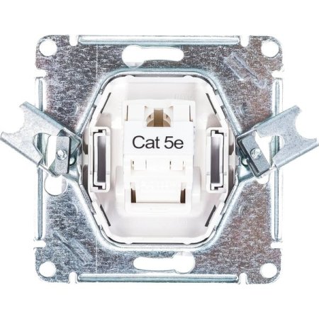 Розетка RJ45 категория 5е одноместная встраиваемая Schneider Electric AtlasDesign цвет белый, арт. ATN000183