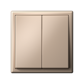 Выключатель встраиваемый Systeme Electric ARTGALLERY 2 кл. песочный, арт. GAL001251s