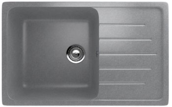 Мойка врезная Ulgran-400-342 искусственный камень 50х75х20см серый/серебряный