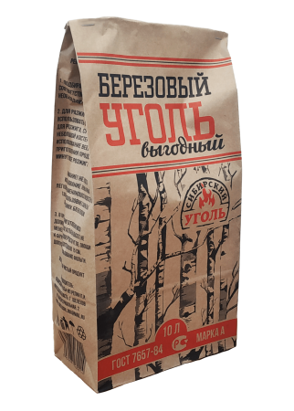 Уголь березовый Дух Байкала 1,3 кг 10л