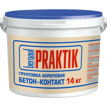 Грунтовка бетон-контакт Praktik Bergauf 14 кг
