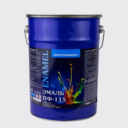 Эмаль алкидная универсальная ПФ-115 Простокрашено Эмпилс белая 6 кг