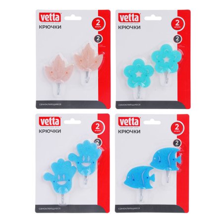 Крючки цвет микс 2шт Крючки цвет микс 2шт