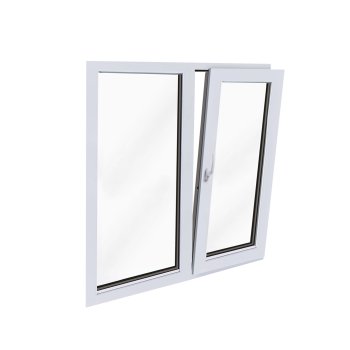 Окно ПВХ одностворчатое 1200х1200 мм двухкамерное KBE Сибирь Окно ПВХ одностворчатое 1200х1200 мм двухкамерное KBE Сибирь