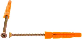 Саморез универсальный с дюбелем 10х61мм 6х80 мм желтопассированный 6шт