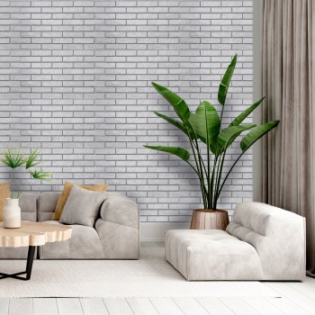 Панель ПВХ Кирпич жемчужный 960х485 мм