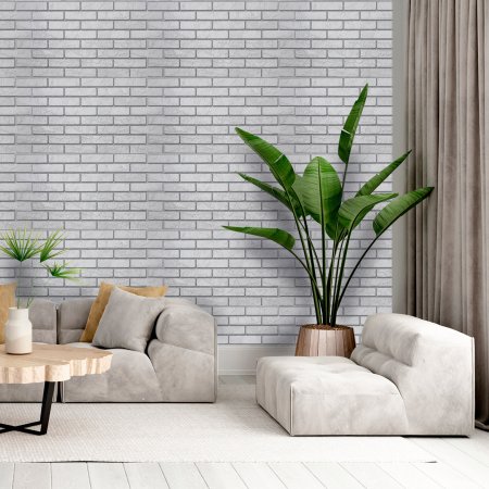 Панель ПВХ Кирпич жемчужный 960х485 мм