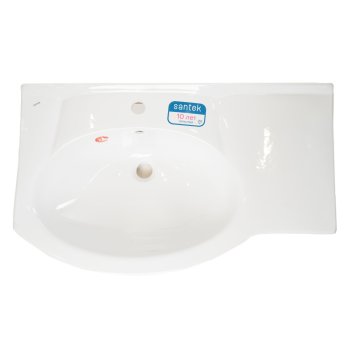 Раковина Santek Коралл фаянс 830мм полукруглая цвет белый