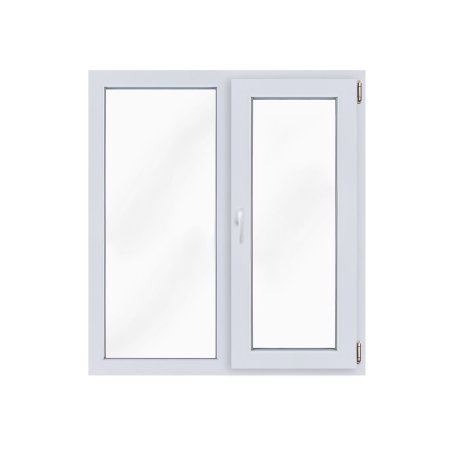 Окно ПВХ двустворчатое 1000х1160 мм однокамерное KBE Сибирь Окно ПВХ двустворчатое 1000х1160 мм однокамерное KBE Сибирь