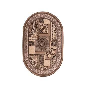 Ковер интерьерный  Карпет Колизей овал 1,5х1м песочный