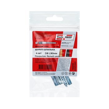 Шпилька сантехническая 8х90 мм 4 шт