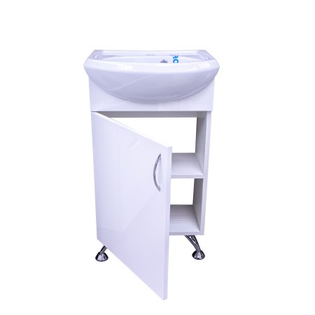 Тумба напольная Луна 80х45х41см цвет белый