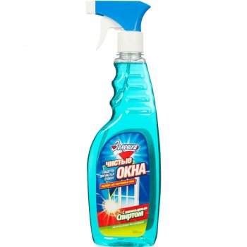 Средство для мытья стекол Золушка с нашатырным спиртом 500 мл спрей