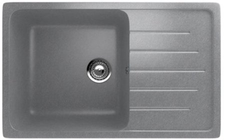 Мойка врезная Ulgran-400-342 искусственный камень 50х75х20см серый/серебряный