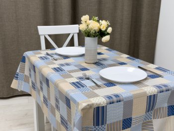 Клеенка ПВХ Futura Синий этюд мультиколор 1,4х20м