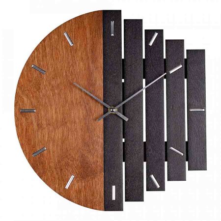 Часы настенные  Модерн 30х29см цвет коричневый/серый