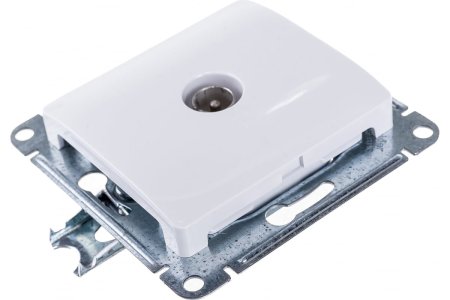 Розетка TV коннектор встраиваемая Schneider Electric Glossa цвет белый, арт. GSL000193