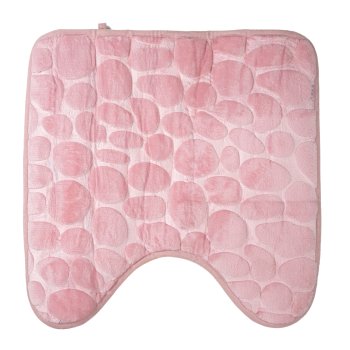 Коврик для ванной комнаты Нежная роза 45х45см цвет красный/розовый