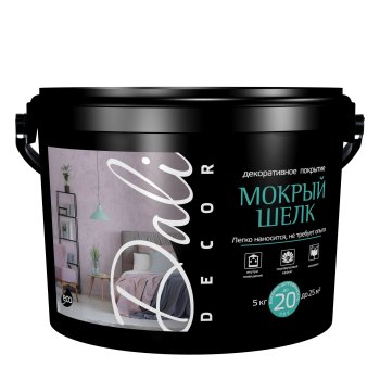 Штукатурка декоративная DALI-DECOR мокрый шелк 5 кг