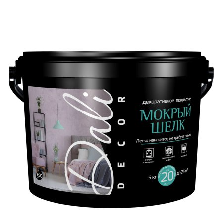 Штукатурка декоративная DALI-DECOR мокрый шелк 5 кг