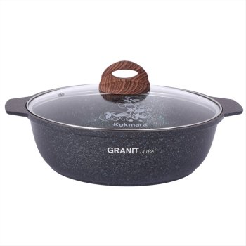 Kастрюля-жаровня Granit Ultra blue 3л алюминий