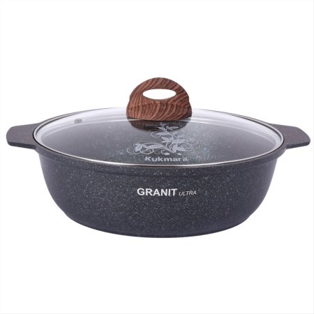 Kастрюля-жаровня Granit Ultra blue 3л алюминий