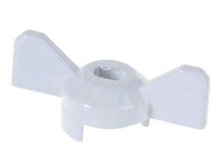 Ручка ручка - бабочка MasterProf 1/2"-3/4" белый вентиль алюминий