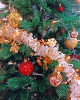 Мишура Снежинки 200х7 см цвет микс
