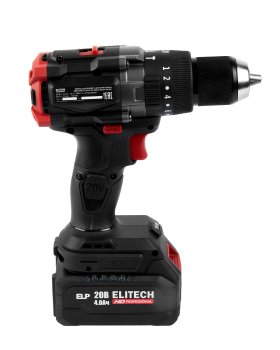 Дрель-шуруповерт аккумуляторная ELITECH 20BL2 Li-lon 20В 2x4Ач 130Нм