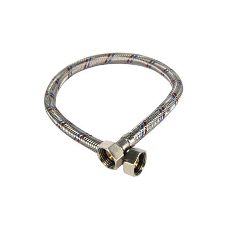 Гибкая подводка FT GROUP для воды 120см 1/2"х1/2" нержавеющая сталь гайка-гайка