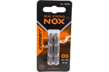 Набор бит NOX PH2 50мм 1/4 (тип Е) 2шт
