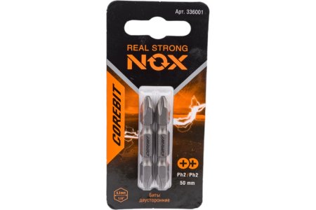 Набор бит NOX PH2 50мм 1/4 (тип Е) 2шт