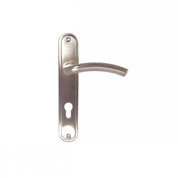 Ручка дверная на планке Trodos AL106/85-L SN универсальная