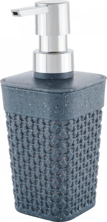 Дозатор для жидкого мыла STONE пластик цвет серый настольный