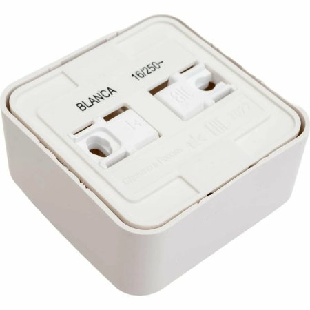 Розетка силовая одноместная накладная Schneider Electric Blanca с заземлением, цвет белый, арт. BLNRA010111