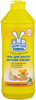 Гель для мытья посуды Ушастый нянь Ромашка и алоэ 500мл