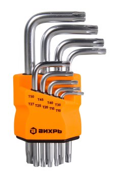 Набор ключей имбусовых Вихрь T10xT50мм 9шт