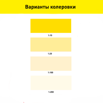 Колер-паста BERGAUF 0,1 л желтая