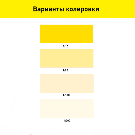 Колер-паста BERGAUF 0,1 л желтая