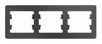 Рамка Schneider Electric Glossa 3 поста, цвет сиреневый туман, арт. GSL001403