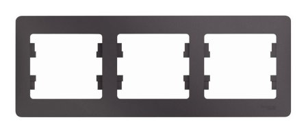 Рамка Schneider Electric Glossa 3 поста, цвет сиреневый туман, арт. GSL001403