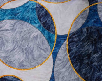 Дорожка против скольжения Круг 120см серый